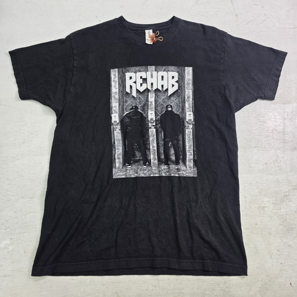 Rehab Band T-Shirt‎ Urinal Graphic Southern Hip Hop Rap Rock Men's Size L VG
